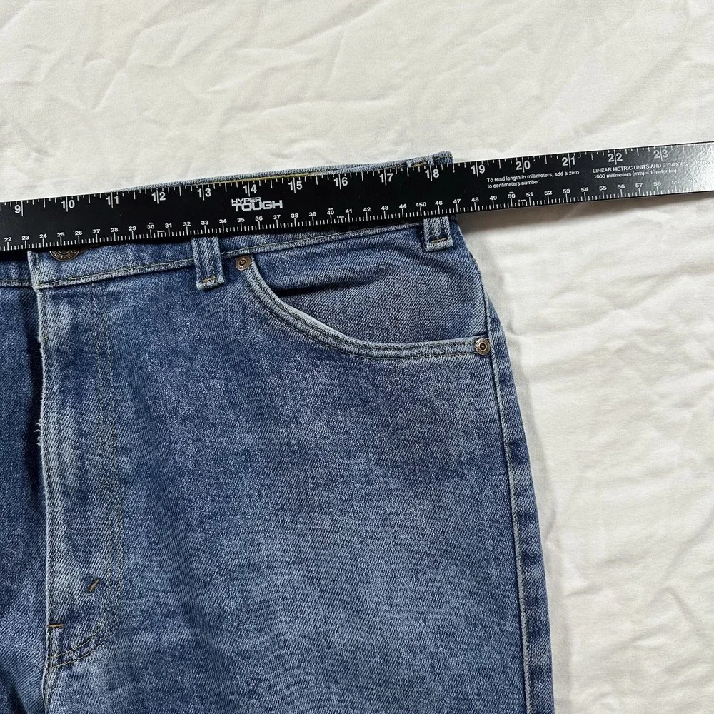 90s Levis Jeans‎ 38x34 Orange & Silver Tab With Skosh More Room Blue Denim Wash